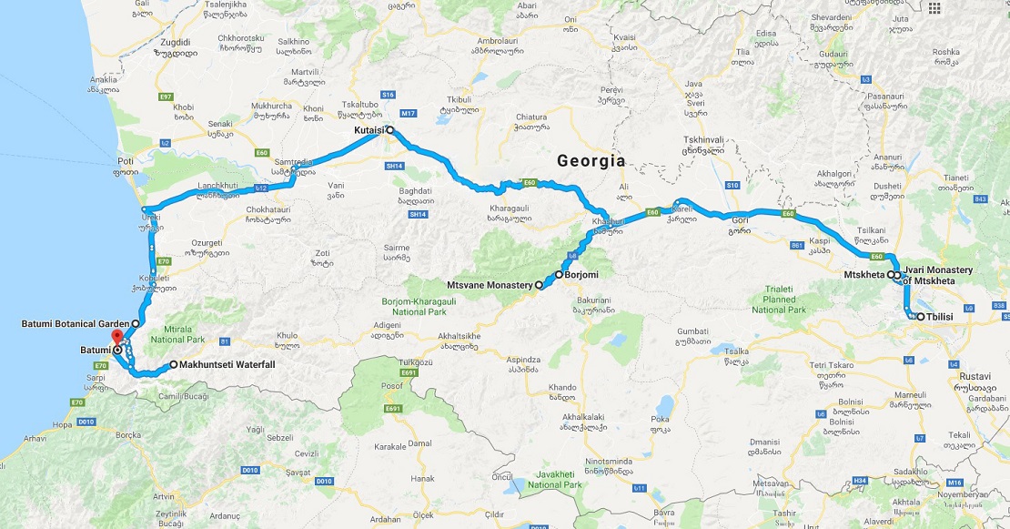 Тур в Грузию на 5 дней в Тбилиси и Батуми