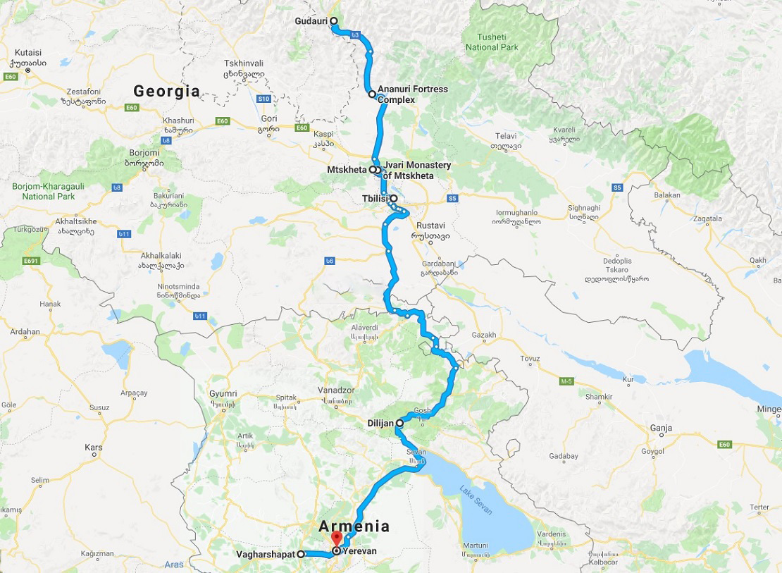 Тур в Грузию и Армению на 6 дней